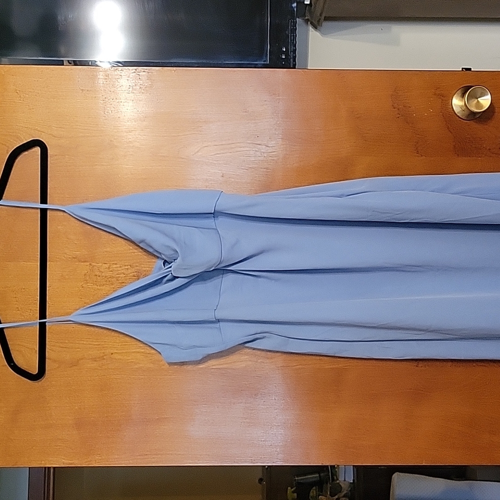 Abercrombie and fitch light blue dress midi